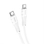 Кабель USB Type-C (M) --> Type-C (M) 1.0м (USB 2.0) hoco X67, белый, силикон, 5A 37373 - фото 19192