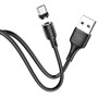 Кабель USB A --> Micro USB 5P (B) 1.0м hoco X52, магнитный разъём, чёрный 37386 - фото 19218