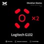 Ножки для мыши (глайды) X-raypad Obsidian Control для Logitech G102/G203, комплект из 2-х наборов 37597 - фото 19539
