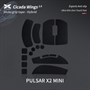 Противоскользящие наклейки на мышь X-raypad Cicada Wings V2 для Pulsar X2 mini, чёрные 37812 - фото 19879