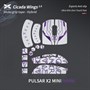 Противоскользящие наклейки на мышь X-raypad Cicada Wings V2 для Pulsar X2 mini, бело-фиолетовые 37814 - фото 19883