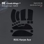 Противоскользящие наклейки на мышь X-raypad Cicada Wings V2 для ASUS ROG Harpe ACE, чёрные 38067 - фото 19967