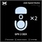 Ножки для мыши (глайды) X-raypad Jade Speed для Logitech PRO X SUPERLIGHT 2 DEX, комплект из 2-х наборов 38187 - фото 20281
