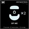 Ножки для мыши (глайды) X-raypad Jade Speed для Endgame Gear OP1we, комплект из 2-х наборов 38452 - фото 20498