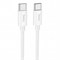 Кабель USB Type-C (M) --> Type-C (M) 1.0м (USB 2.0) hoco X87, силикон, белый 38892 - фото 21406
